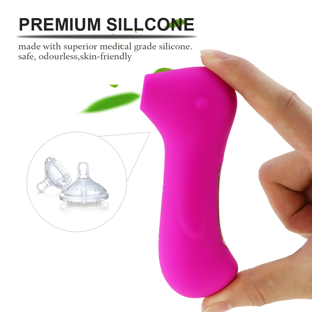 Mini Vagina G-Spot Vibrator Clitoral Stimulator Oral Sucking Sex Toy Tongue Vibrator