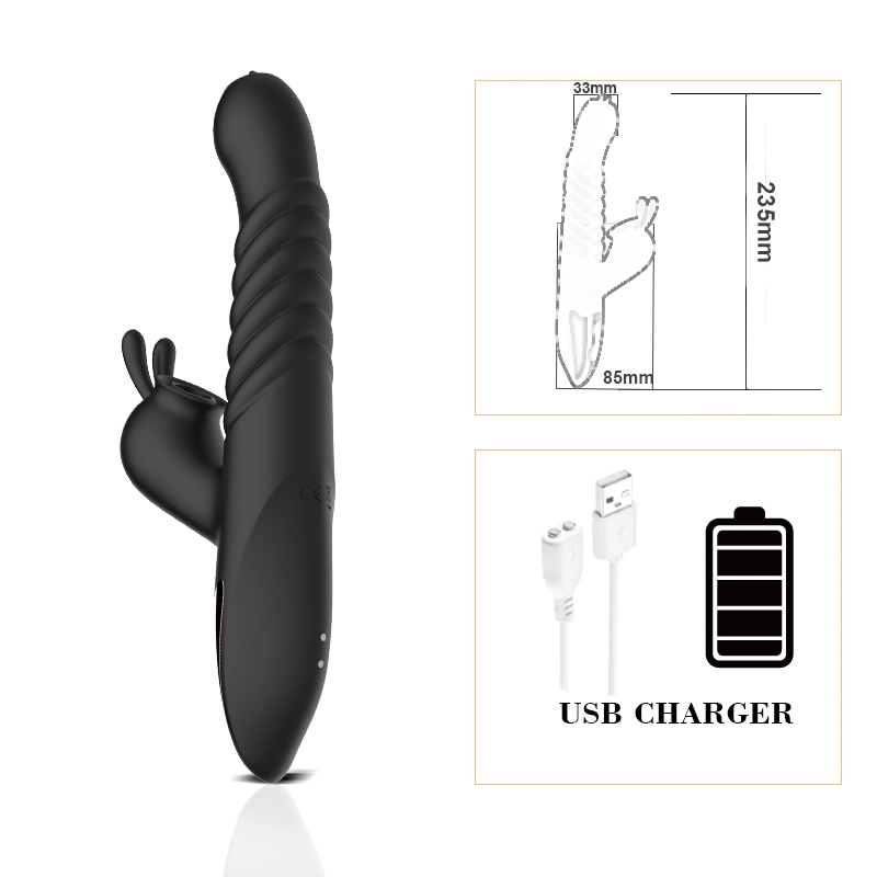 Fyb Vibrating Pink Dildo Rabbit Vibrator Sex Toy Dildo Women