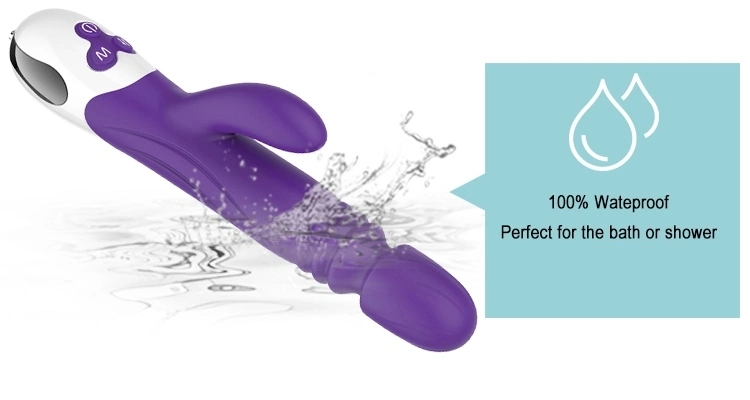 USB Rechargeable 30 Frequency G Spot Dildo Powerful Sex Toy Rabbit Vibrator