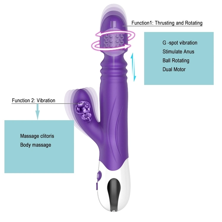 Cheap Price Women Sex Toy Rabbit Vibrator Rotation Function Vaginal Vibrator for Pussy