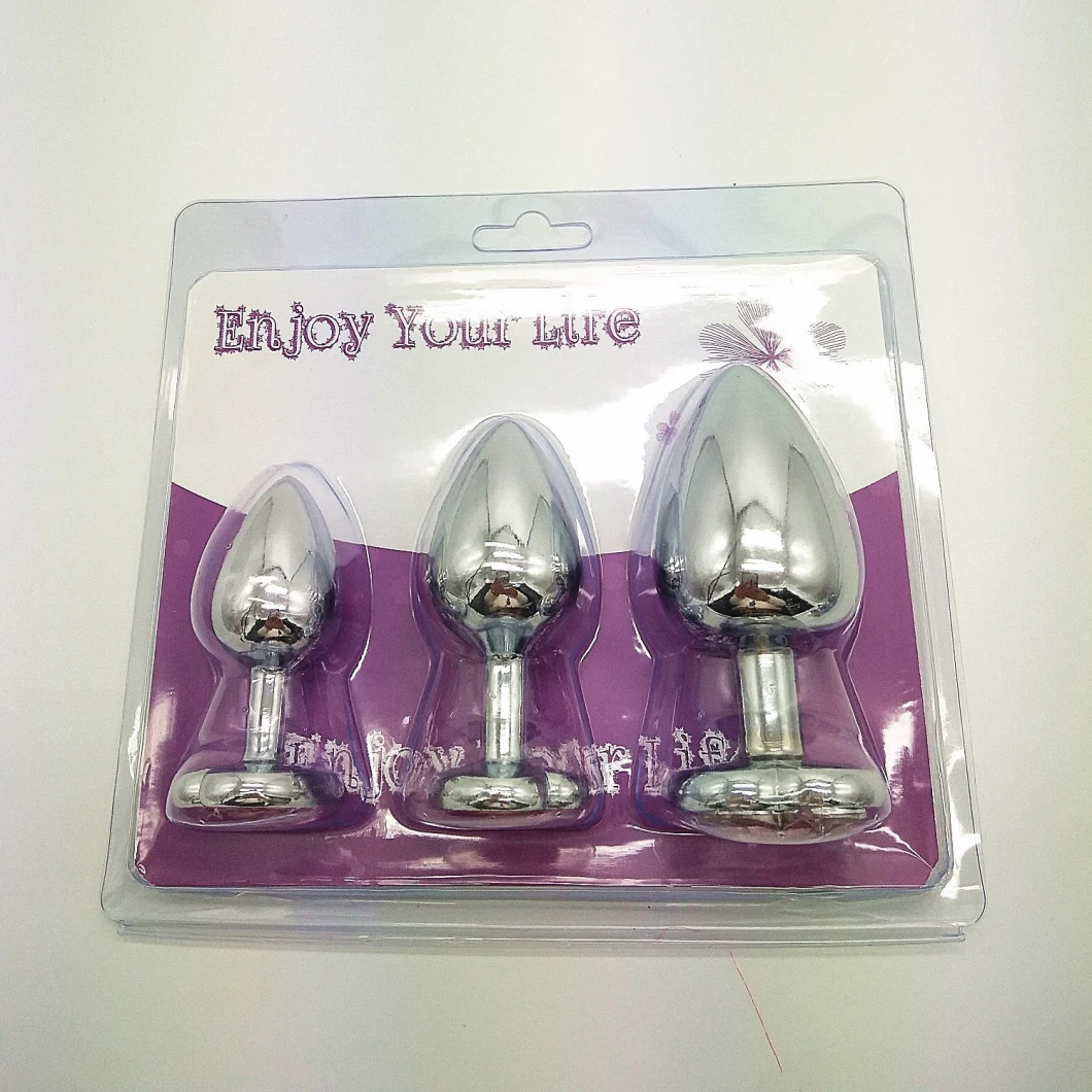 High-Grade Wholesale Silver Anal Plug Anal Stimulation Jewel Cheap Anal Sex Toys Butt Plug