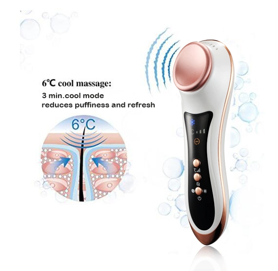 Hot Cold Hammer Vibration Negative Ion Therapy Skin Rejuvenation Device