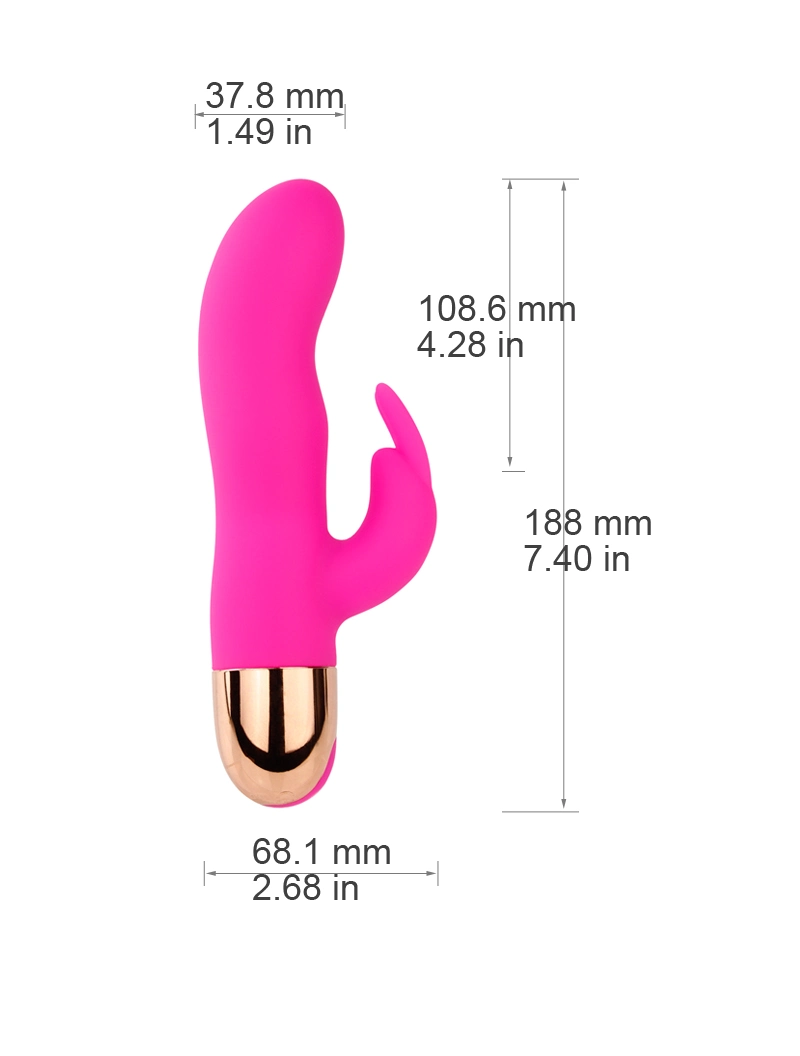 G-Spot Vibrator Real Touch Feeling Medical Silicone Wand Massager Female Silicone USB Recharge Rabbit Vibration Sex Toys
