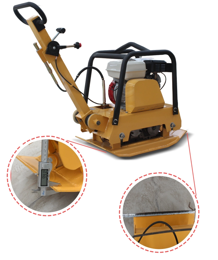 Gasoline Engine Earth Vibrator Machine Concrete Vibrator Road Vibrating Plate Compactor with Factory Supply
