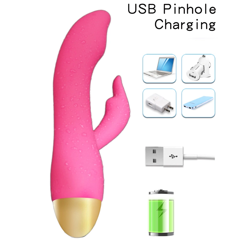 Women G Spot Adult Clitoris Rabbit Dildo Vibrator Extra Large USB Swing Rabbit Vibrator