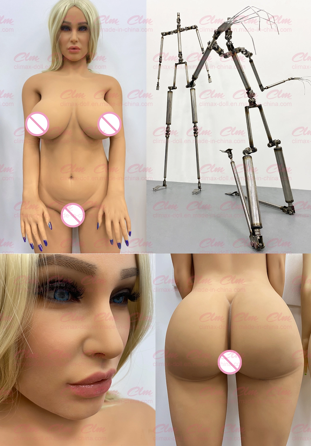 Clm (Climax doll) Hot Sale Big Breasts Adult Toy Silicone Full Body Realistic Sex Products