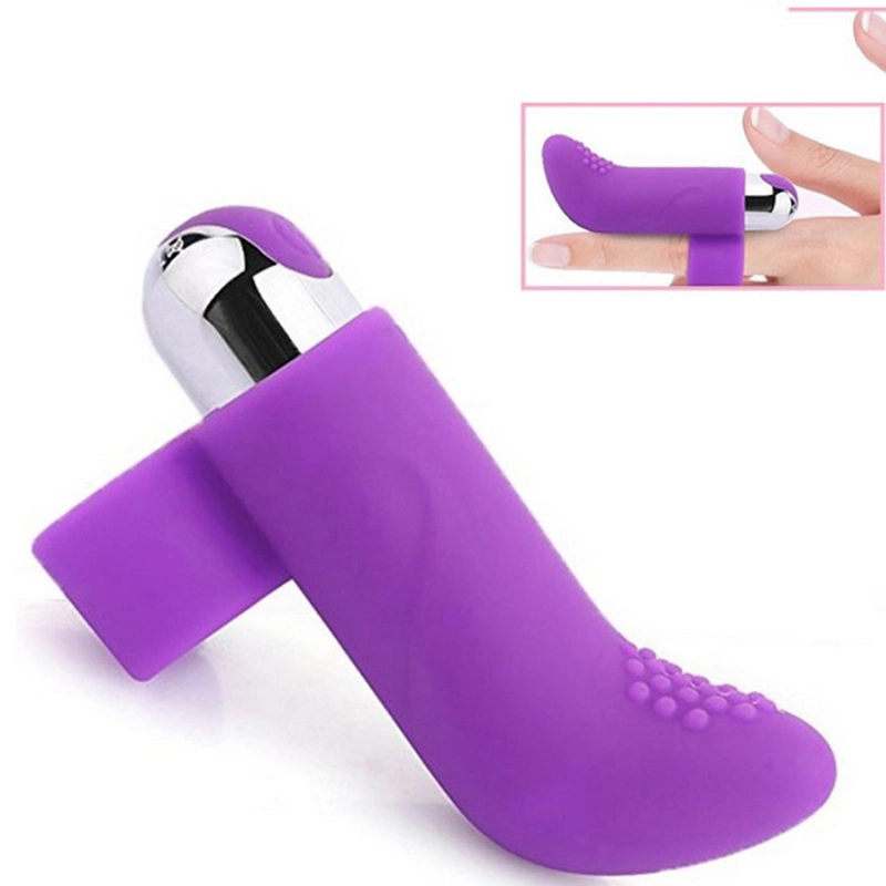 Female Strap-on Finger Vibrator Stimulator Sex Dildo G Spot Massager Love Toys