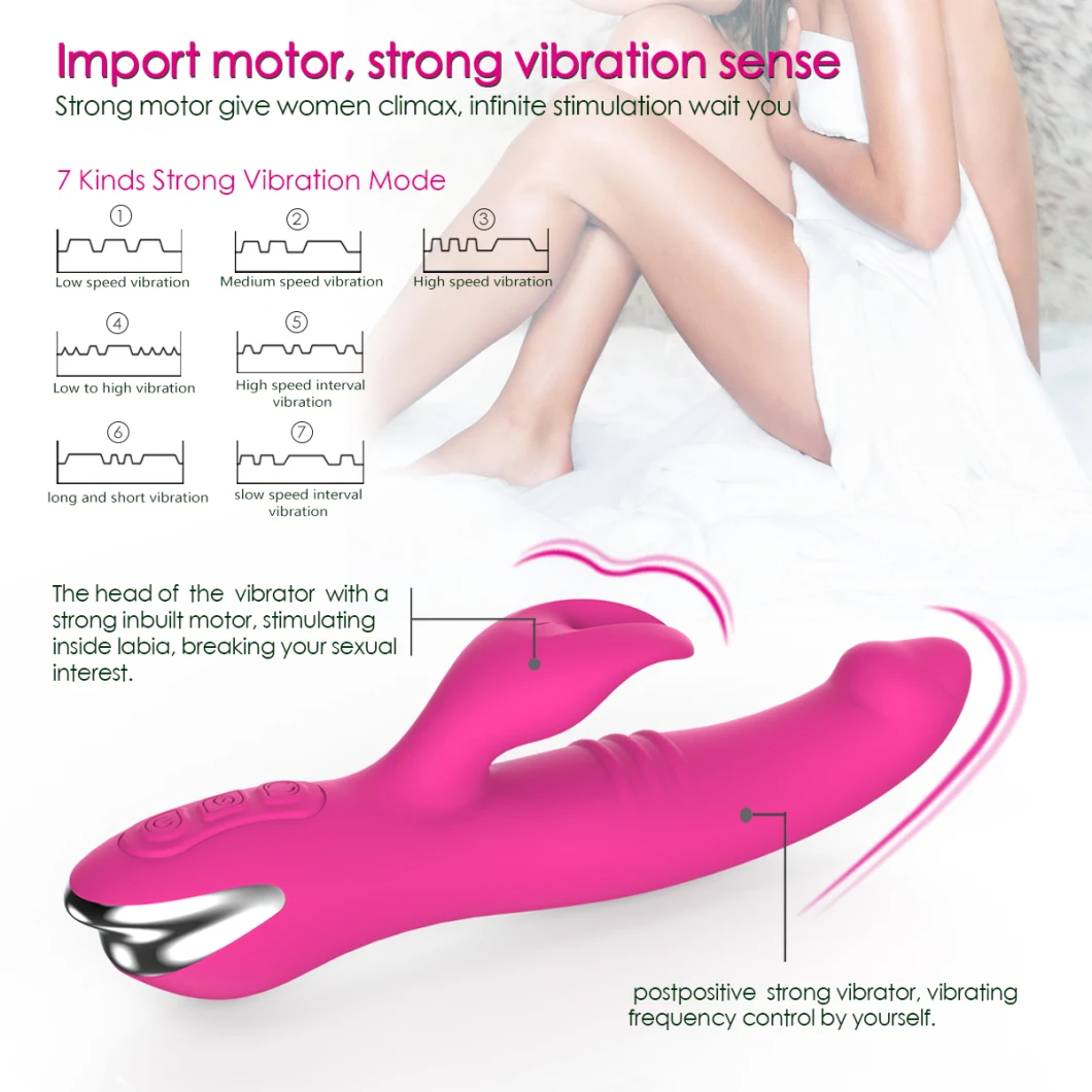 Y. Love Ecommerce Supplier Hot Sale Sex Toy Electric Rechargeable Silicone Handheld Personal Wand Massager Waterproof Rabbit Vibrator