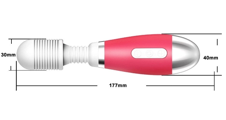 12 Years Sex Toy Supplier Pretty Love Silicone AV Magic Wand Stick Vibrator for Women