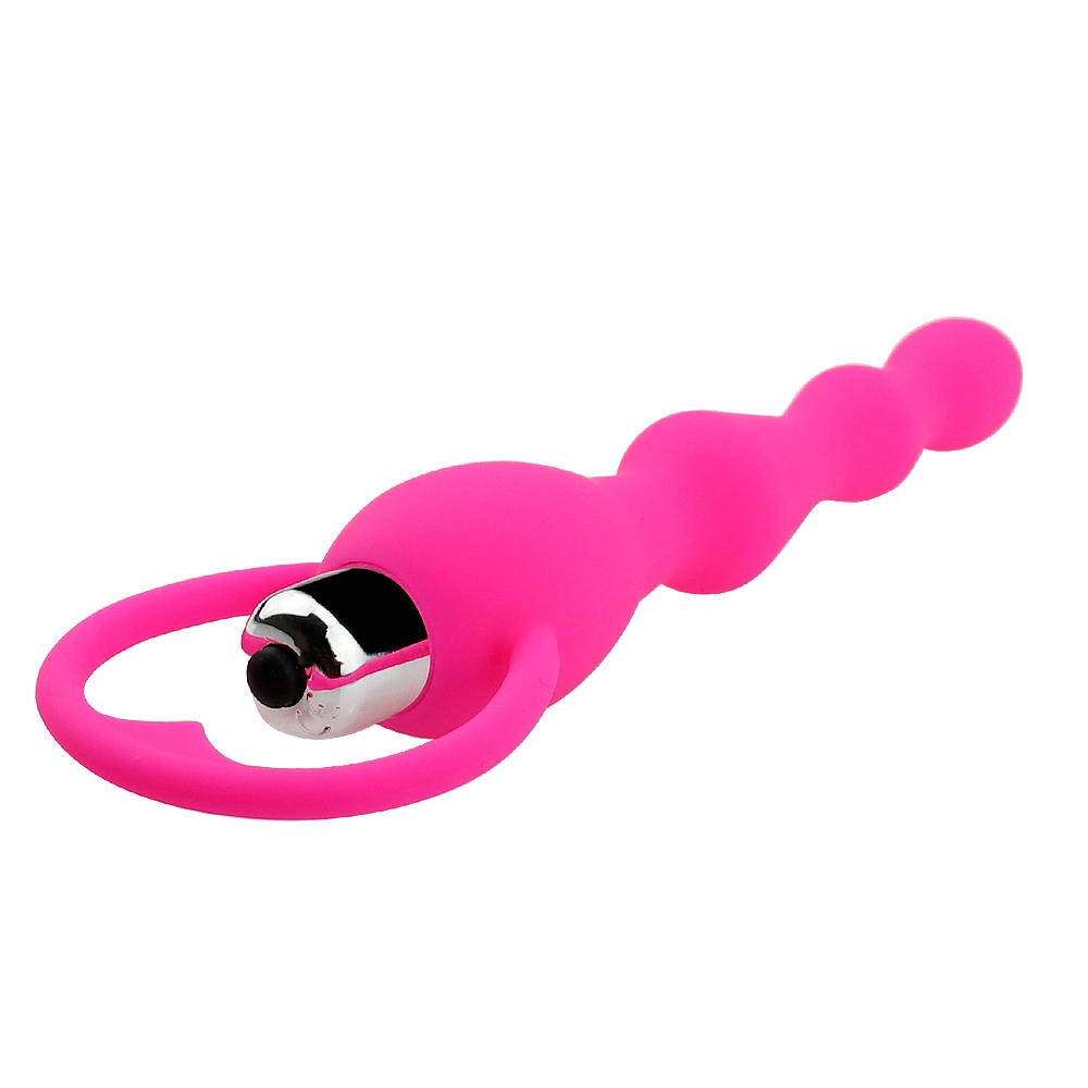 Woman Dildo Beads Vibrator Sex Silicone Vaginal Massager Anal Butt Plug Love Toy