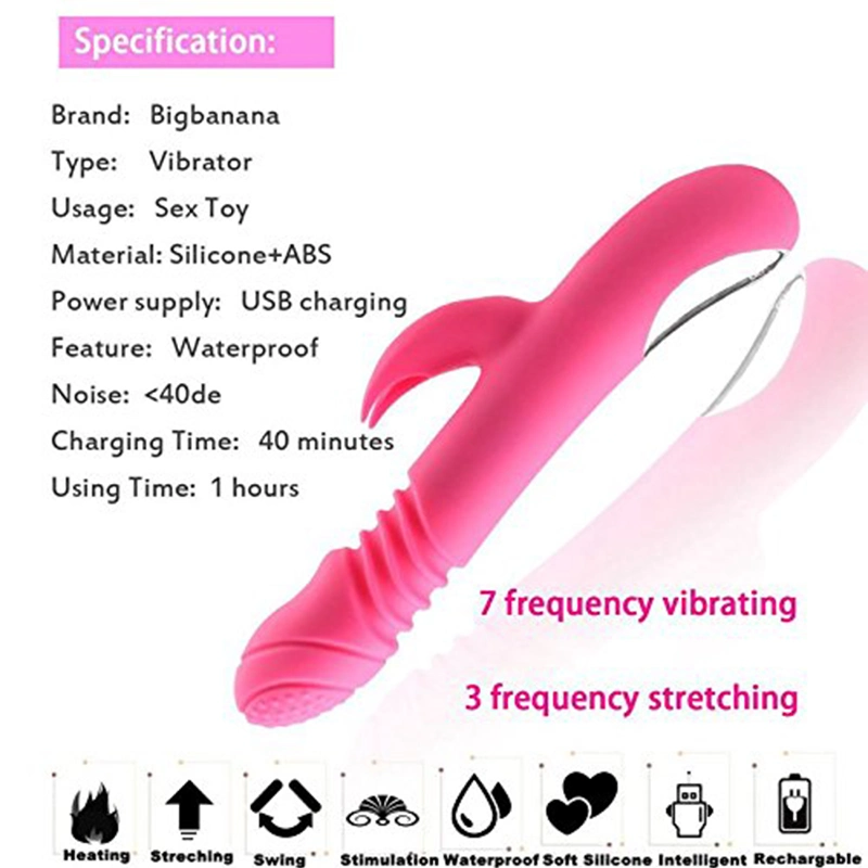 Rabbit Vibrators G Spot Thrusting Huge Electric Dildo Vibrator for Women