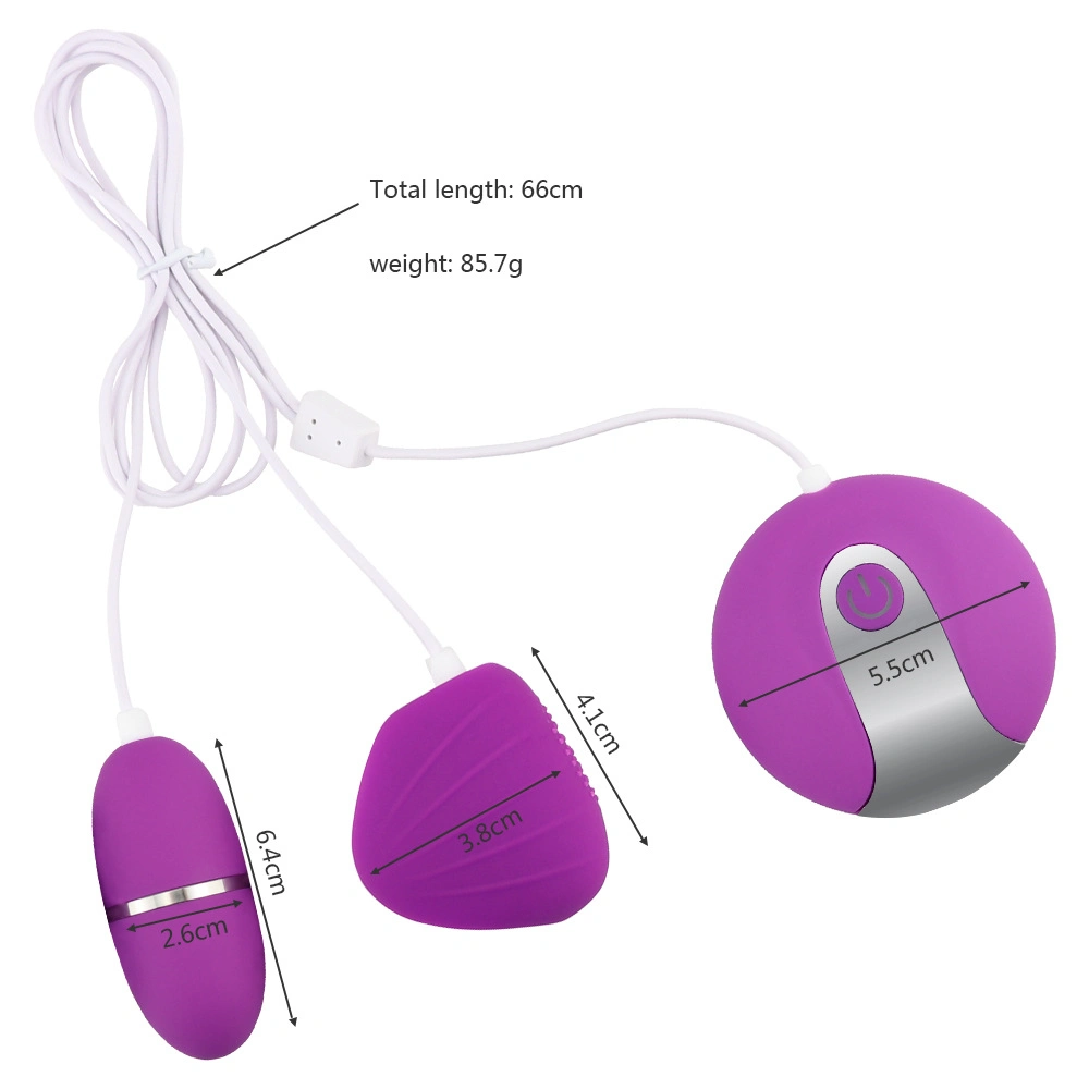Powerful Silicone Love Egg Vibrators Kit with G-Spot Clitoris Stimulating Sex Toy for Women