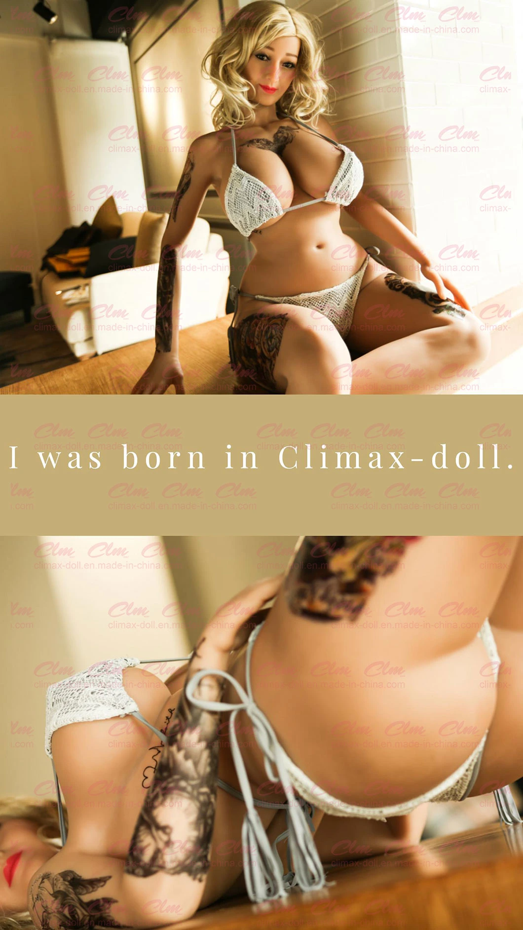 Clm (Climax Doll) 160cm Adult Sex Doll for Men Boy Love Dolls Real Sex Toy