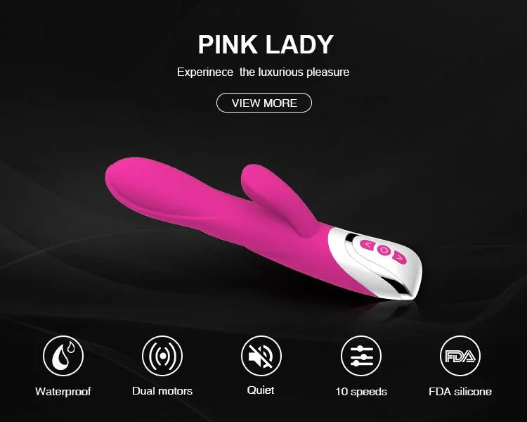 Amazon Hot Selling Silicone 10 Speeds Vibration Pretty Love Rabbit Vibrator Sex Toys for Woman