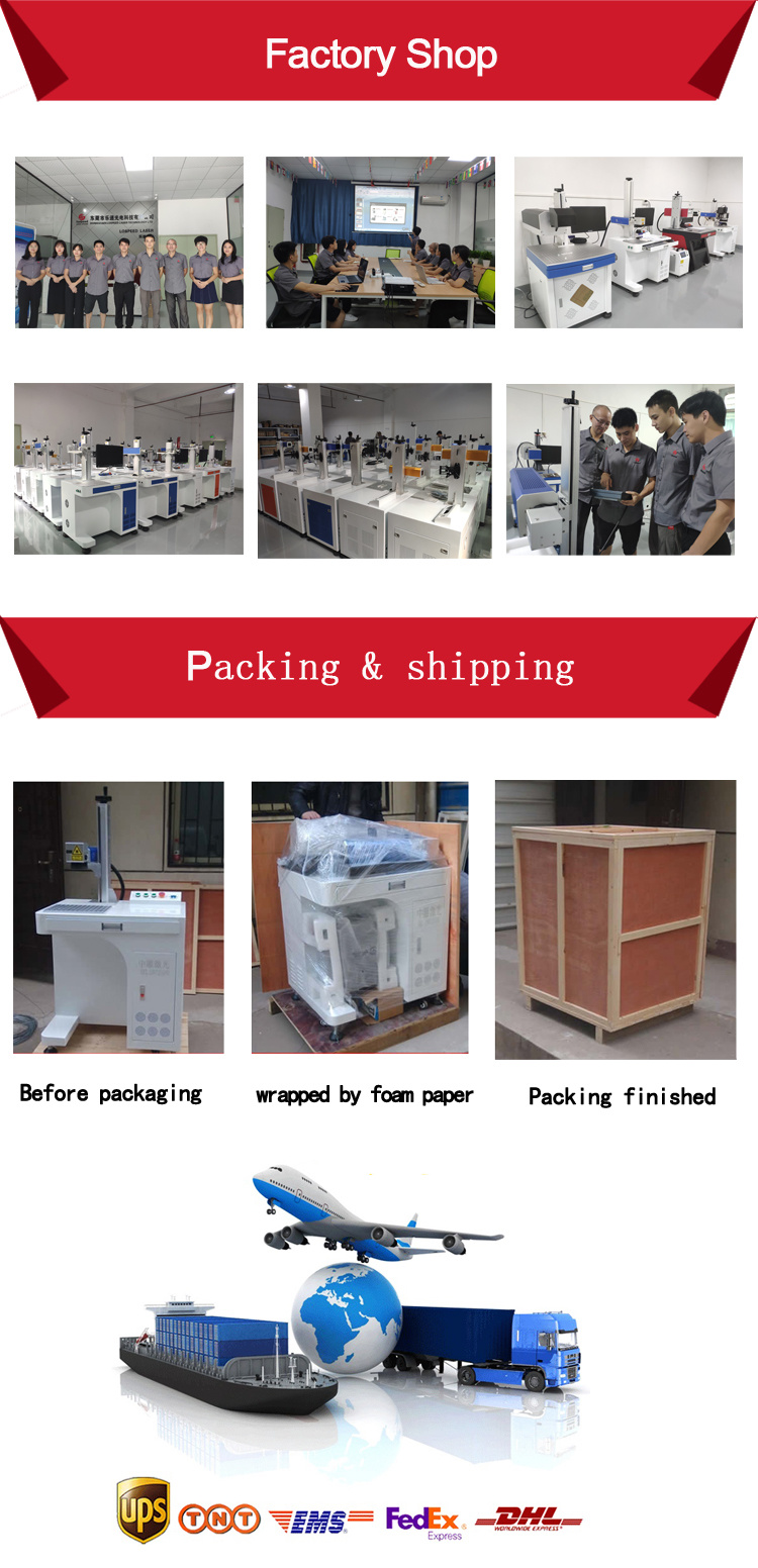 CO2 Laser Marking / Engraving / Printing Machine for Leather / Plastic