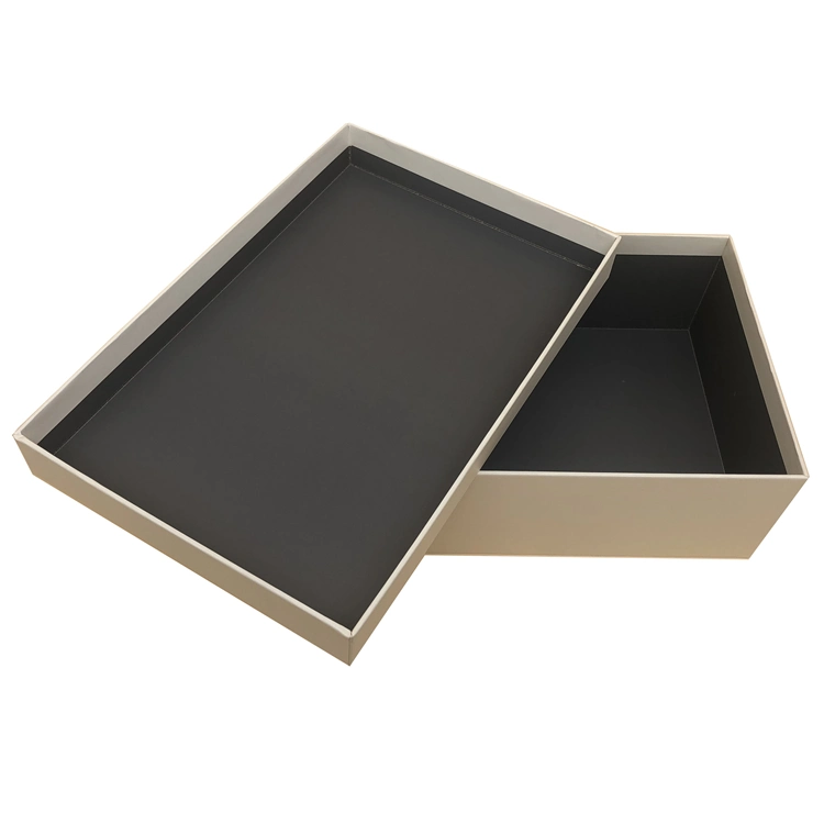 White Printing Black Logo Art Paper Packing Box Lid Base