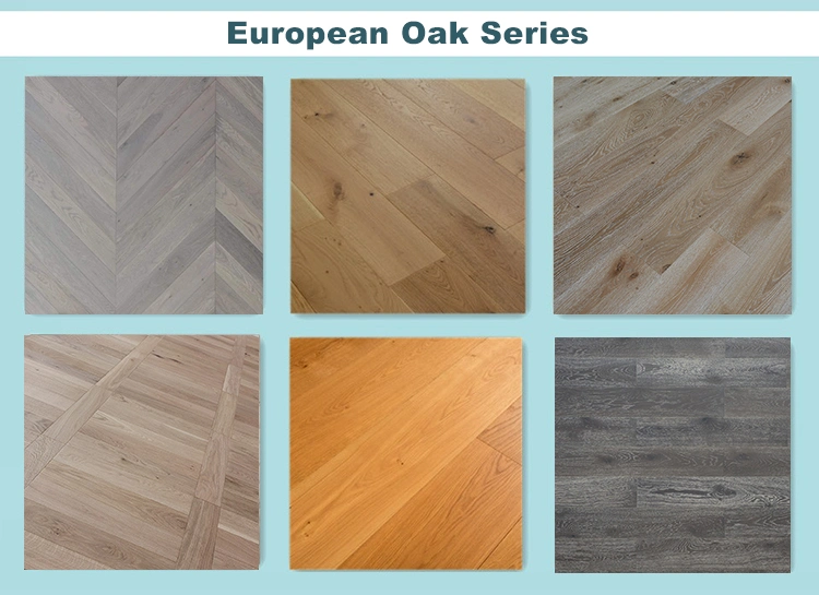 Multi-Layer Plywood 1.5mm Top Layer French Oak Engineered Wood Flooring