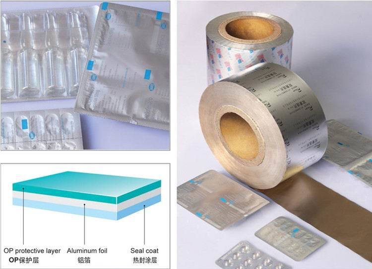 Double-sided Matched Pattern Push-through-package Aluminum Foil