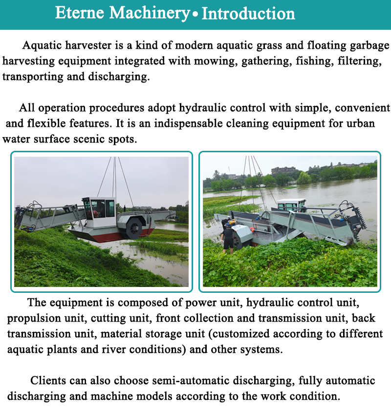 Cleaning Machine Professional Aquatic Weed Harvester Rubbish Salvage Boat Trash Hunter Provider