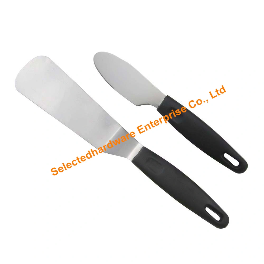 2PCS Butter Knife and Pizza Knife Cake Knife Server Tool PP Handle