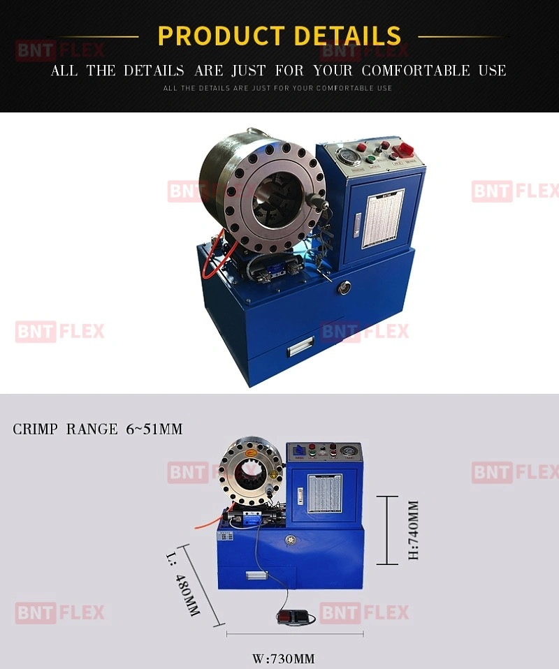 Rubber Pipe Hydraulic Joints Hose Crimping Machine Not with Quick Change Tool