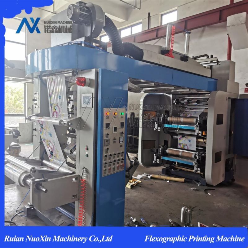6 Colour Stack Type Plastic Bag Flexographic Printing Machinery