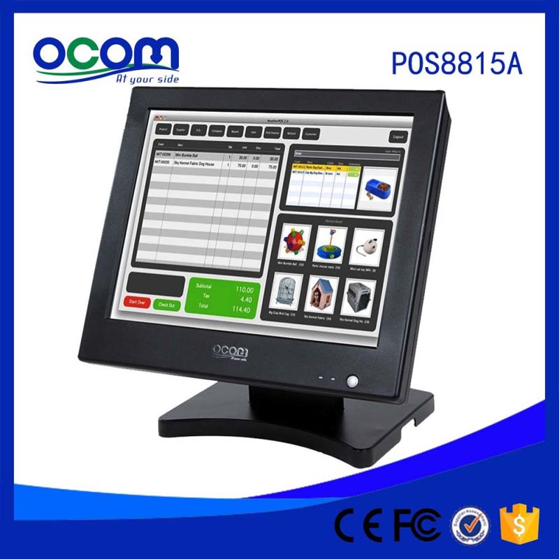 White OEM 15" Touch Screen All in One POS Machine