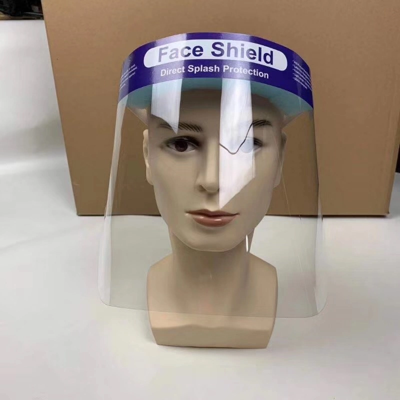 Disposable Safety Face Shield Fluid Resistant Full Face Mask Transparent Single Use Mask Visor Protection