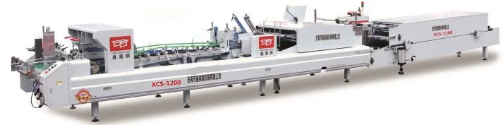 Automatic Carton Box Folder Gluer Machine / Corrugated Carton Box Folding Gluing Machine (XCS-1200)
