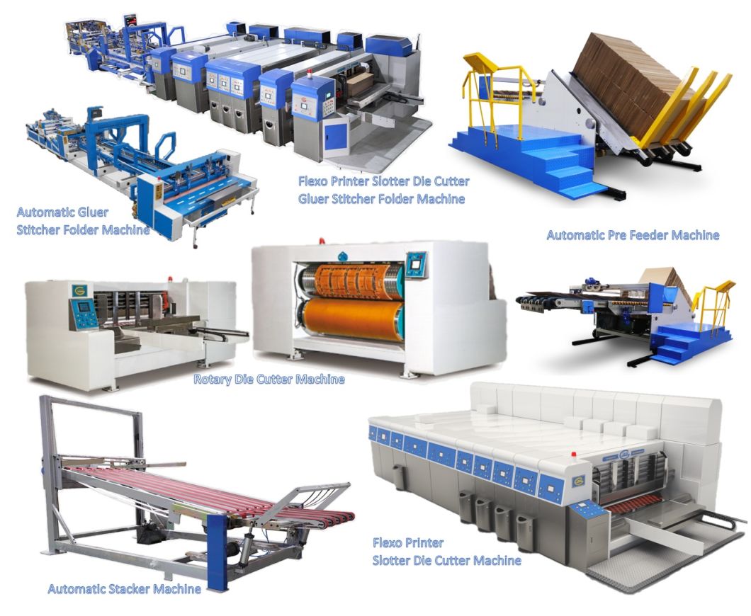 Automatic Corrugated Cardboard Flexo Printing Slotting Die-Cutting Carton Machine - Ce BV SGS