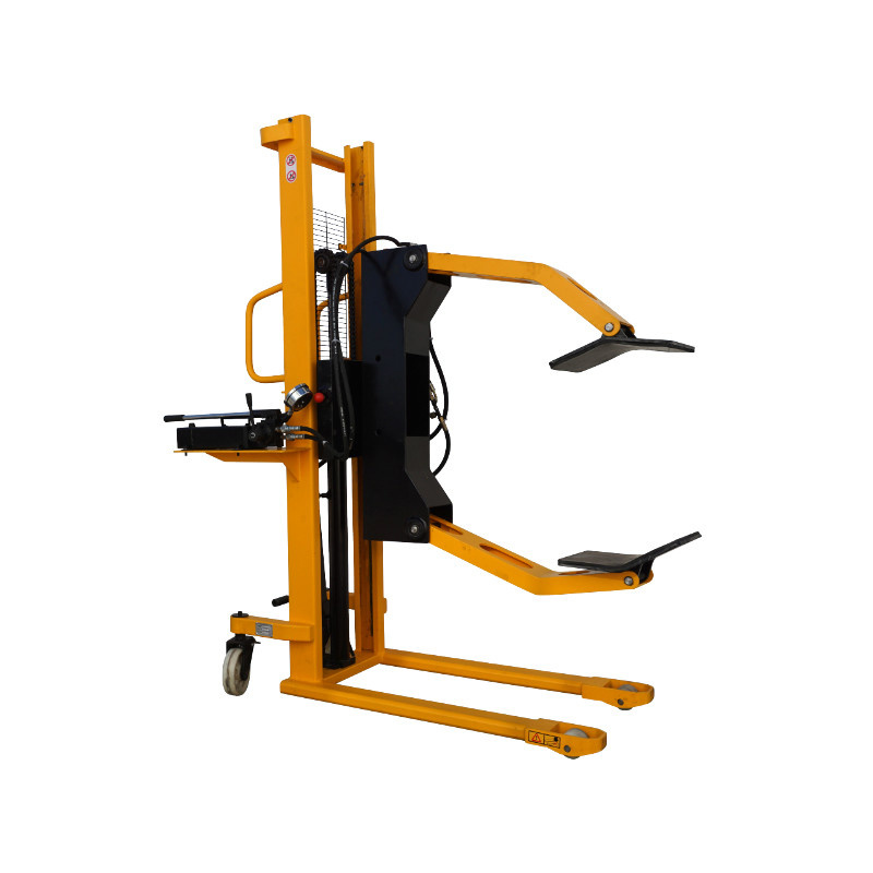 Manual Paper Roll Pallet Truck Stacker for Clamping Erect Rolls