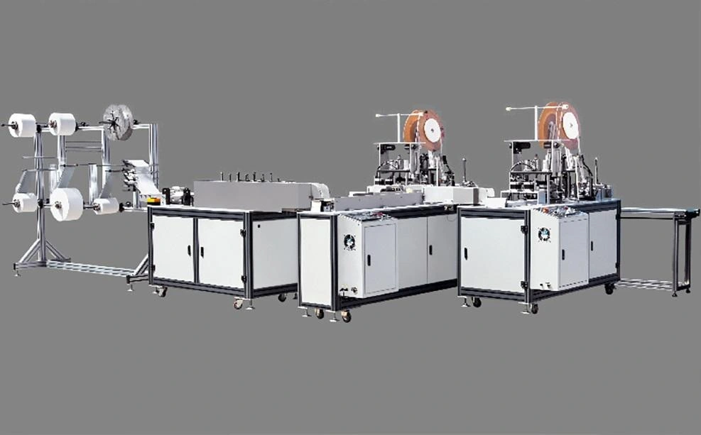 Automatic Production Line of Flat Ear Band Mask/One Drag Two Mask Production Line