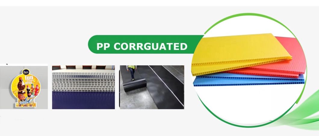 Ecofriendly Durable PP Coroplast Sheet Corrugated Board