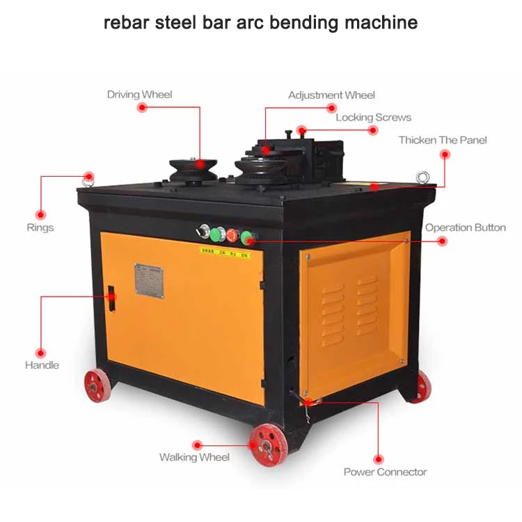 New Reinforced Deformed Bender Factory Price Rebar Spiral Bending Machine for CNC Steel Bar Bender