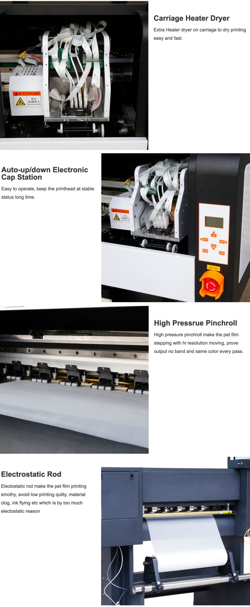 Tecjet Dtf Impresora Textil Pet Film Printer Heat Transfer Pet Film Printer