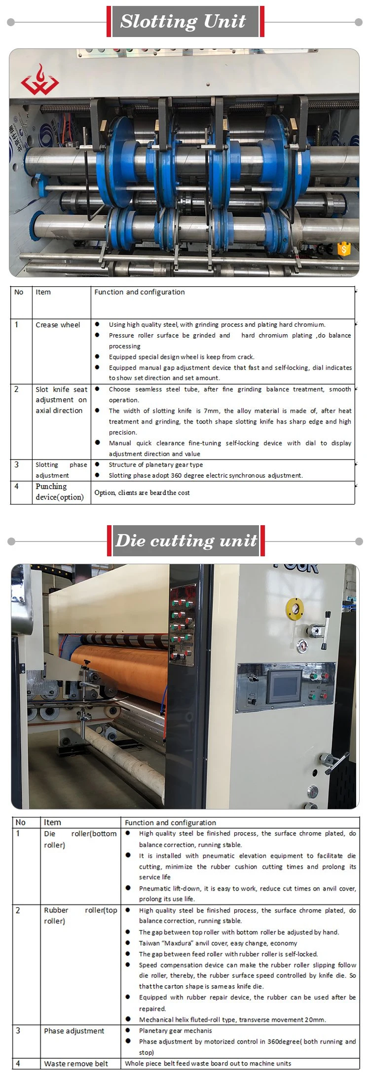 Automatic Ink Flexo Printing Slotting Die Cutting Gluing Bundling Stacking Inline Machine