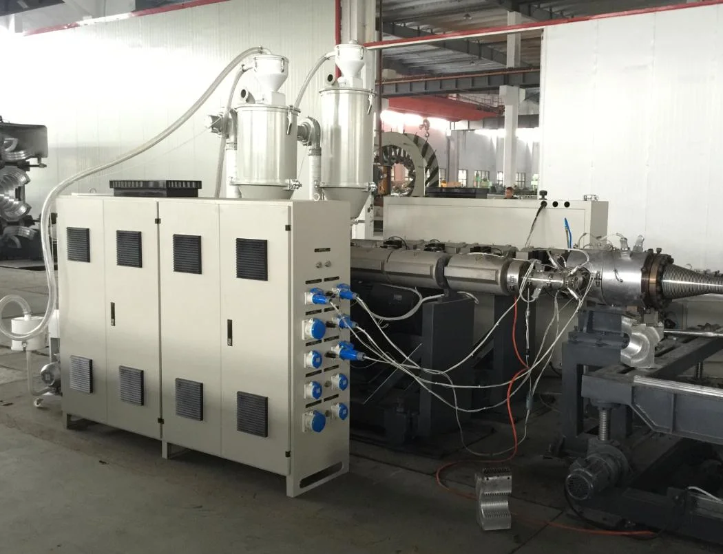 PE400 Double Wall Corrugated Pipe Extrusion Line Production Line