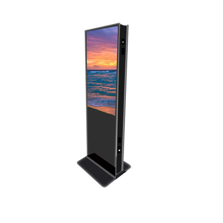 49 Inch Floor Standing Dual LCD Display Totem, Double Sided Digital Signage for Indoor