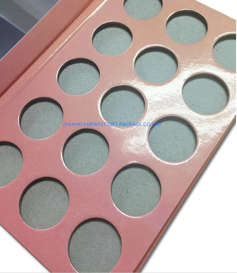 Paperboard Gift Box Paperboard Eyeshadow Box with Mirror Inside 15 Color Holes Good Quality
