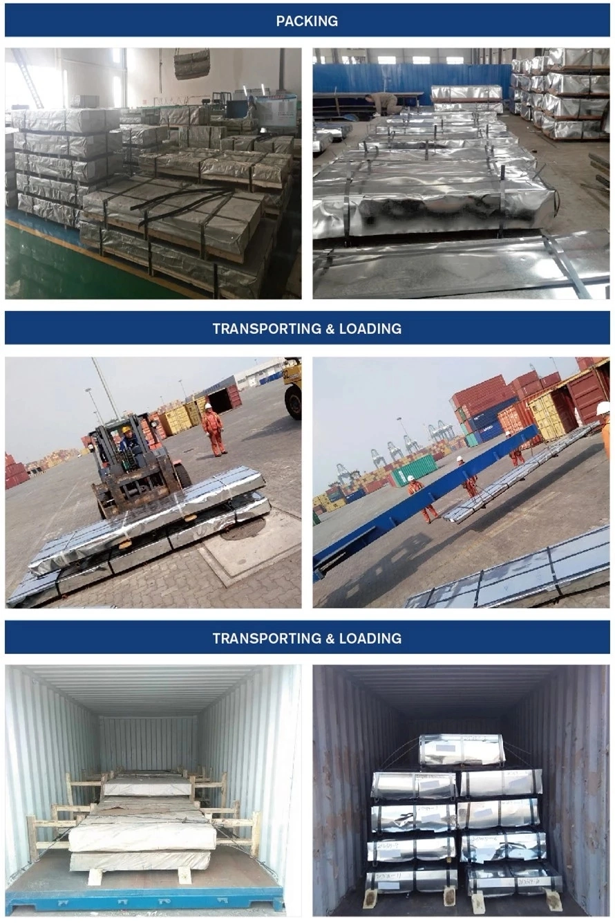 Hot Sale Construction Zinc Coated 1219mm  Corrugated  Steel  Plate