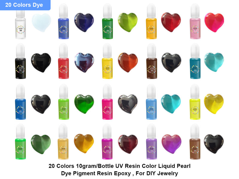 Colors Epoxy Resin Dye Pigment Transparent Resin Color Dye DIY Paint 10 Grams a Bottle Ink
