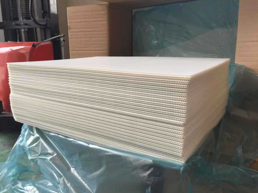 White PP Hollow Sheet PP Corrugated Board