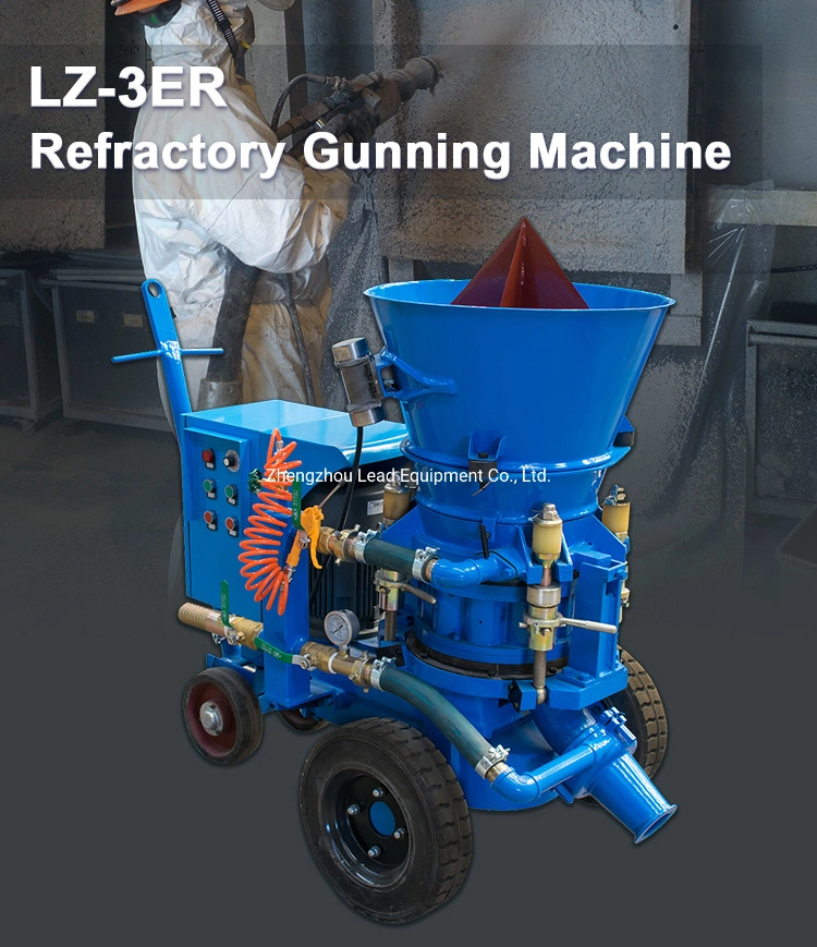 Refractory Gunite Machine with Water Pump for Cement Factory Preheater