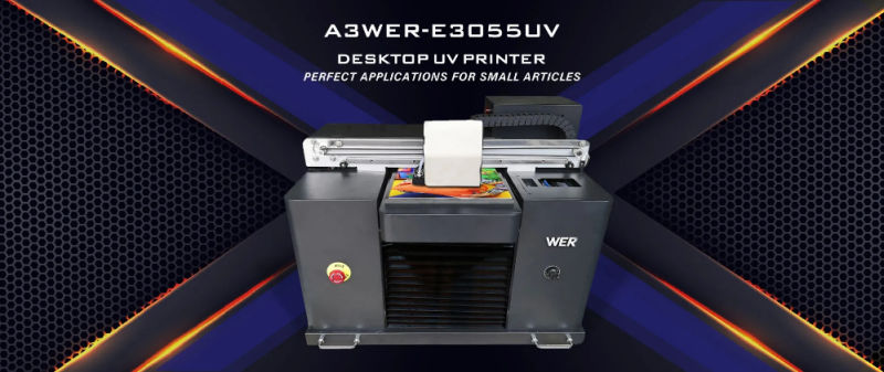 Desktop Digital UV Printer Small UV Printer for Phone Cover UV Flatbed Printer