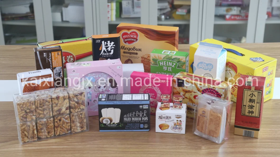 Kxz-130b Automatic Food Carton Box Packing Equipment for Multi Bag Biscuit
