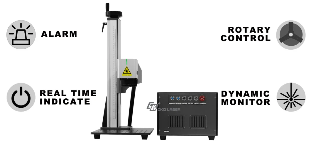 Logo Printing Equipment by Portable Fiber Laser for Metal Plastic PCB Logo Printing