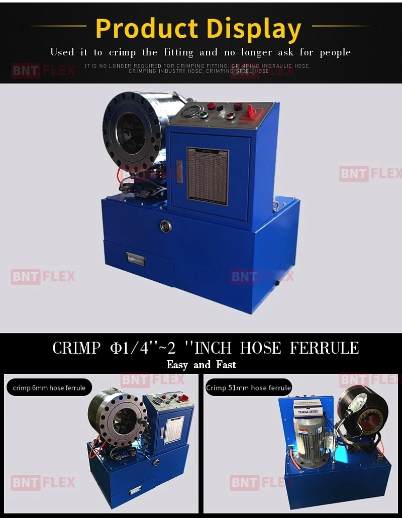 Rubber Pipe Hydraulic Joints Hose Crimping Machine Not with Quick Change Tool