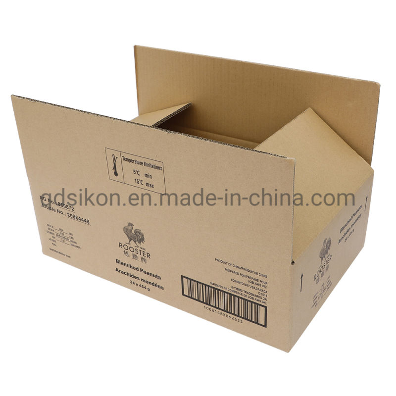Supply Packaging White Cardboard Corrugated Food Packaging Box