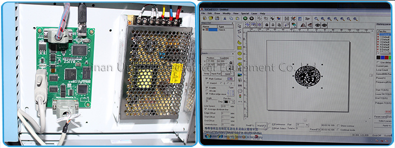 Metal & Non-Metal Laser Marking Engraving Cutting Machine (All-in One Machine)