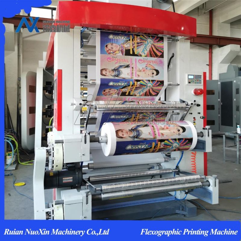 6 Colour High Speed Plastic Film Flexographic Printing Machinery